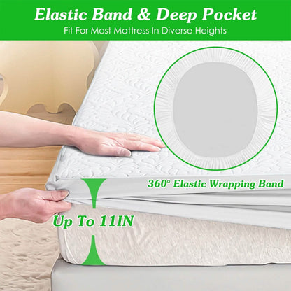 Waterproof Breathable Soft Cotton Mattress Protector - A-1 Thread Vault