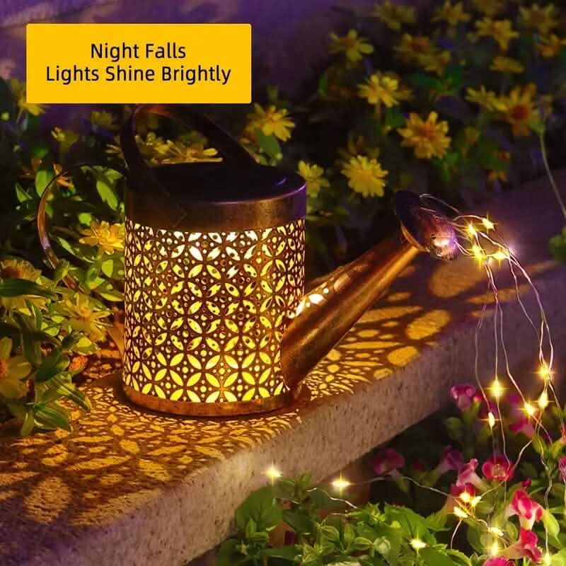 Waterproof Copper Solar Watering Can Light - A-1 Thread Vault