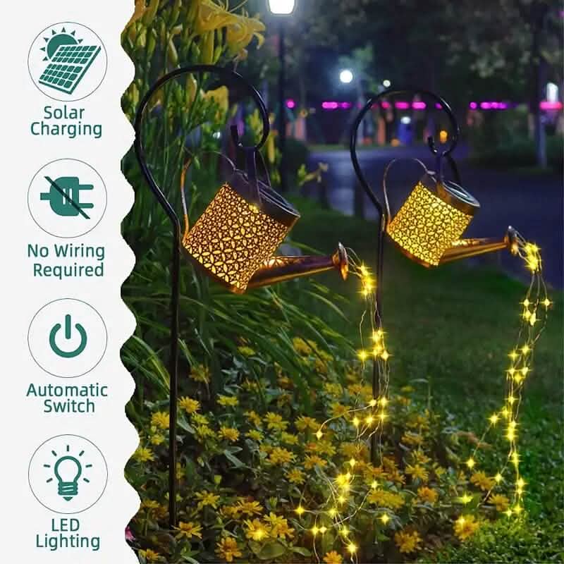 Waterproof Copper Solar Watering Can Light - A-1 Thread Vault