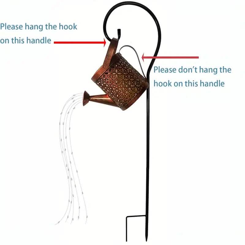Waterproof Copper Solar Watering Can Light - A-1 Thread Vault
