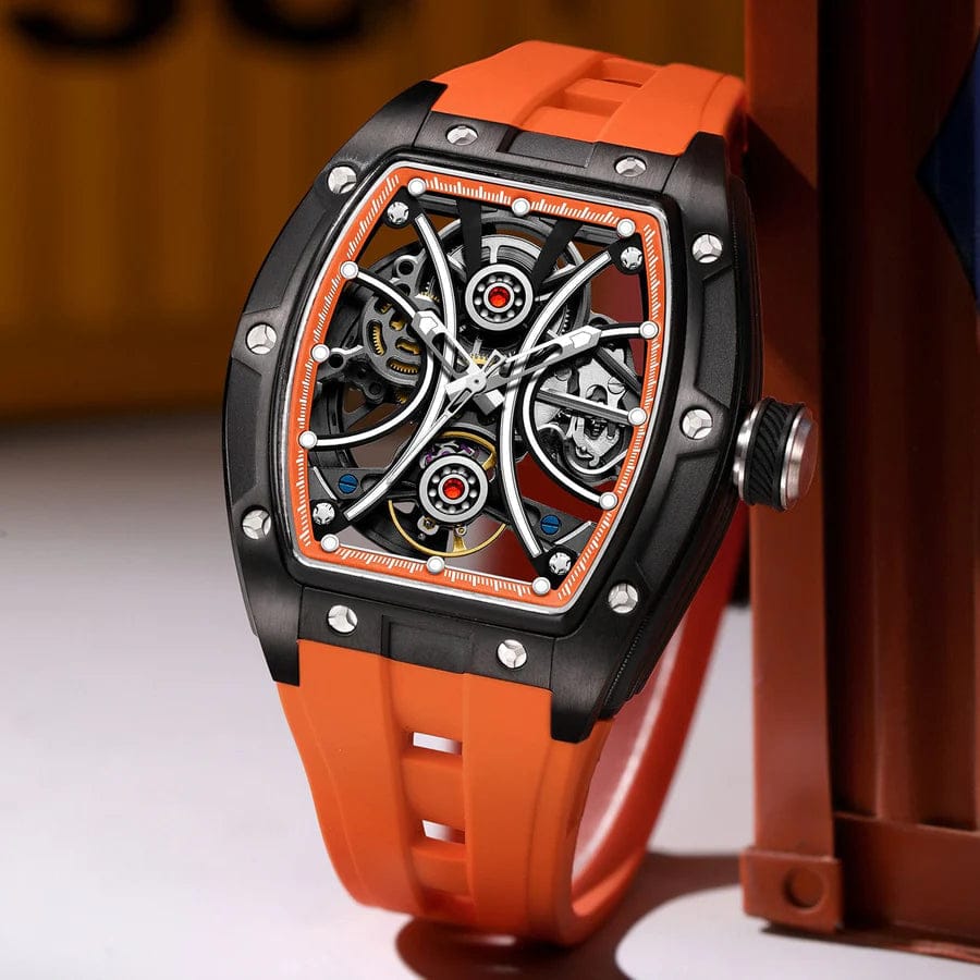 Waterproof Luminous Barrel Mens Watch - A-1 Thread Vault