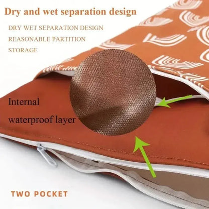 Waterproof Reusable Wet Bag Wet Dry Bags For Cloth Diapers & Breast Pump Parts - A-1 Thread Vault