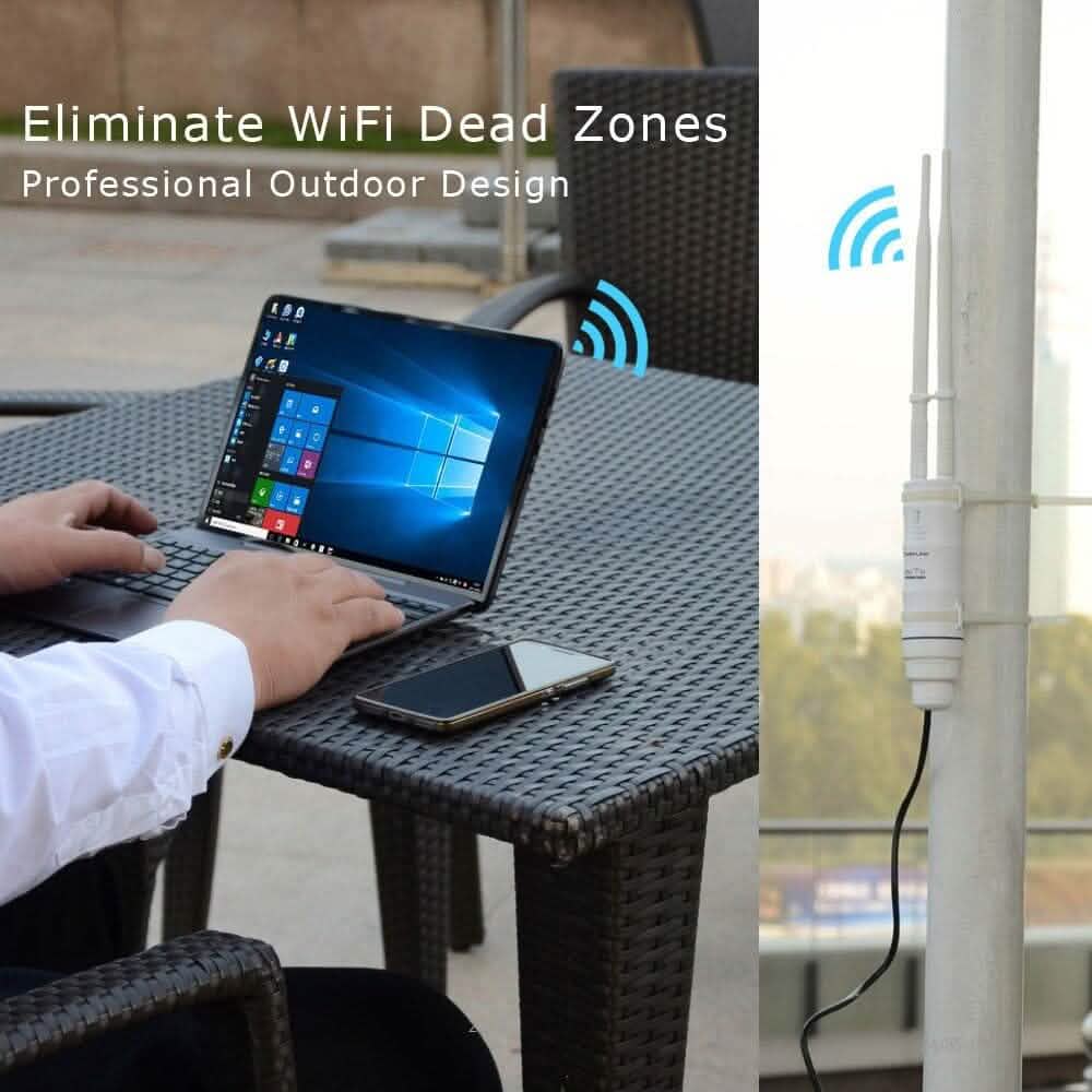 WAVLINK Outdoor WiFi Range Extender AC600 High Power Weatherproof Outdoor WiFi Extender (Refurbished) - A-1 Thread Vault