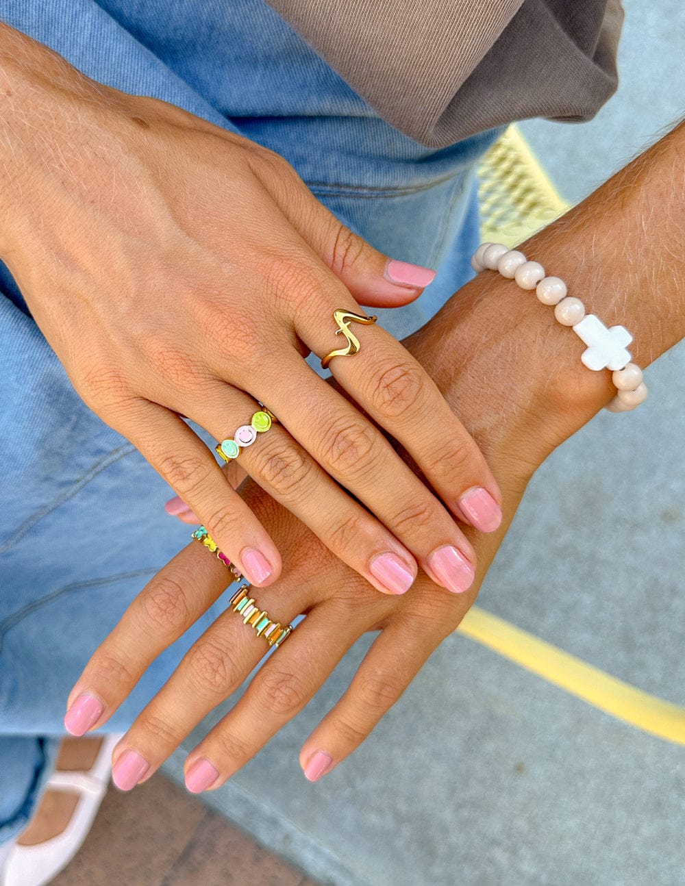Wavy Cross Ring - A-1 Thread Vault