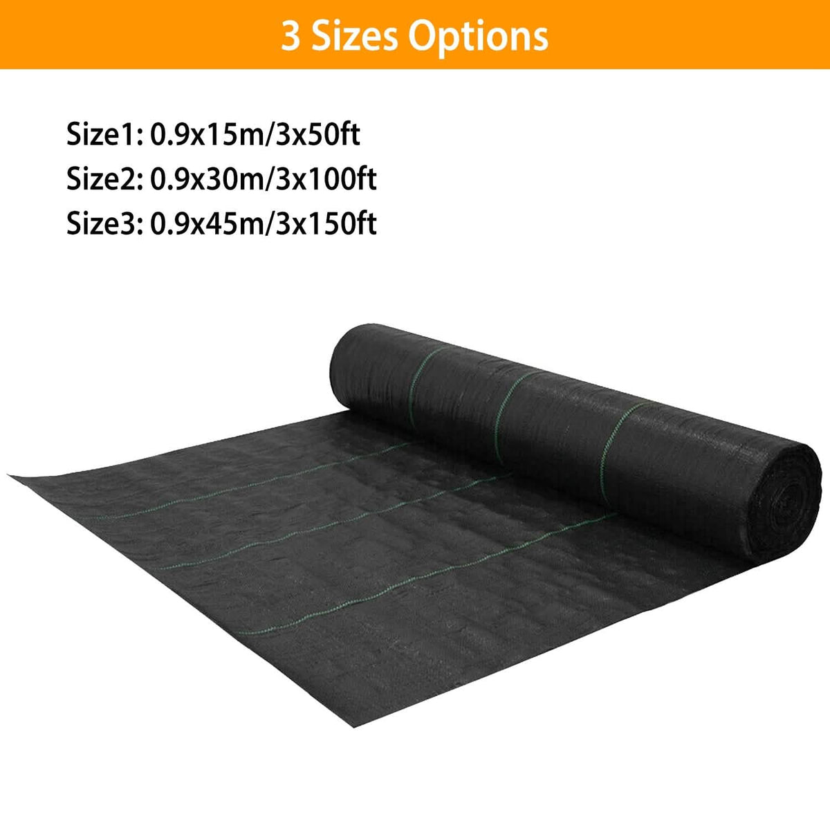Weed Barrier Landscape Gardening Mat Fabric Woven - A-1 Thread Vault