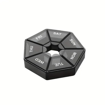 Weekly Rainbow Pill Box - 7-Grid Thickened Pill Storage Box - A-1 Thread Vault