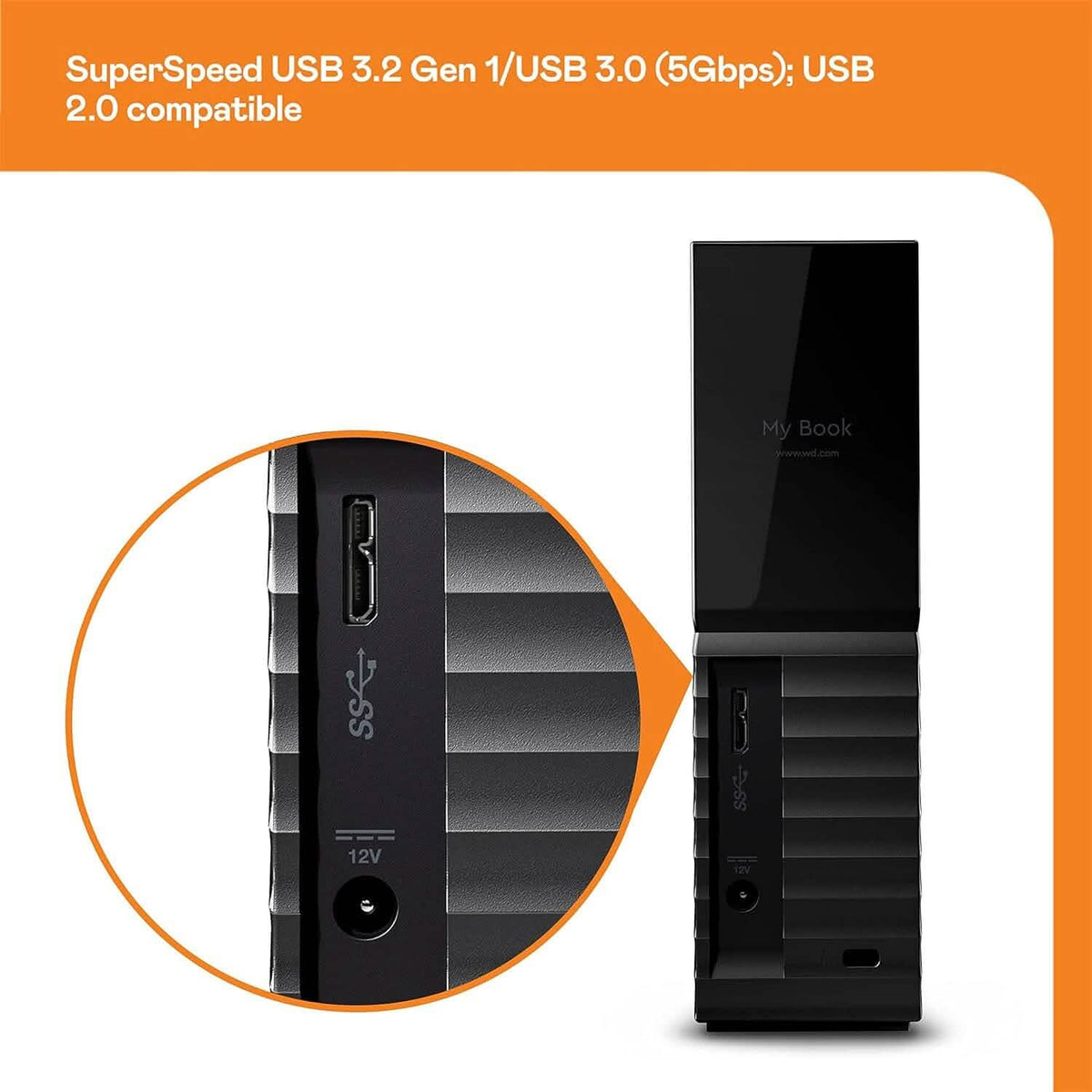 Western Digital 8TB My Book Desktop External Hard Drive (Refurbished) - A-1 Thread Vault
