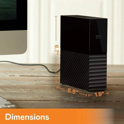 Western Digital 8TB My Book Desktop External Hard Drive (Refurbished) - A-1 Thread Vault