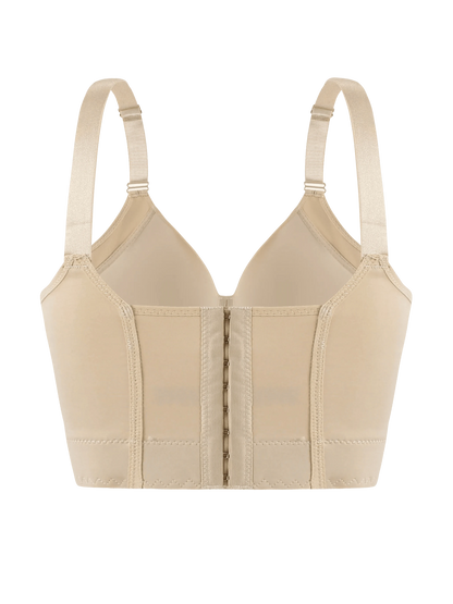 Western sizes of underwear with steel rims, gathered together to prevent sagging, sporty and beautiful back, deep V-bra - A-1 Thread Vault