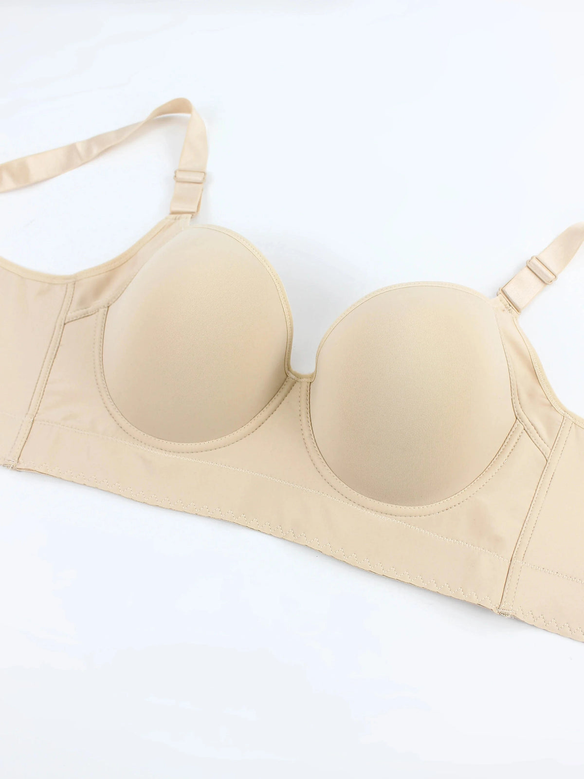 Western sizes of underwear with steel rims, gathered together to prevent sagging, sporty and beautiful back, deep V-bra - A-1 Thread Vault