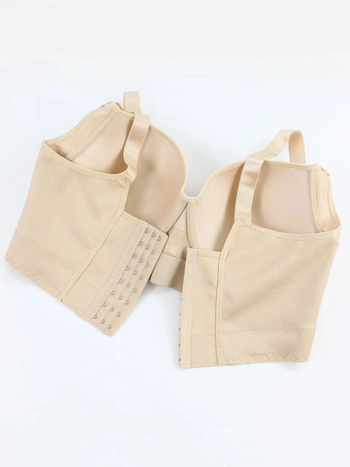 Western sizes of underwear with steel rims, gathered together to prevent sagging, sporty and beautiful back, deep V-bra - A-1 Thread Vault