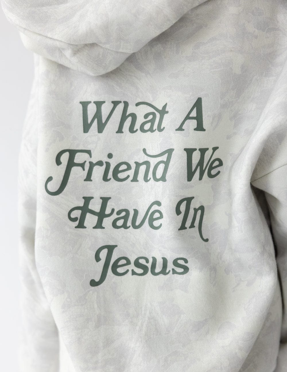 What a Friend in Jesus Camo Kids Hoodie - A-1 Thread Vault
