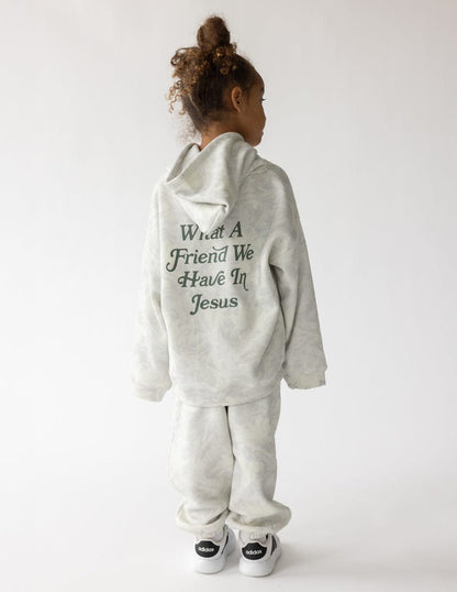 What a Friend in Jesus Camo Kids Hoodie - A-1 Thread Vault