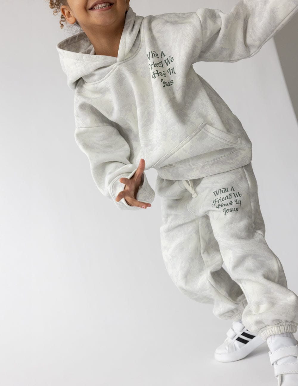 What a Friend in Jesus Camo Kids Sweatpant - A-1 Thread Vault