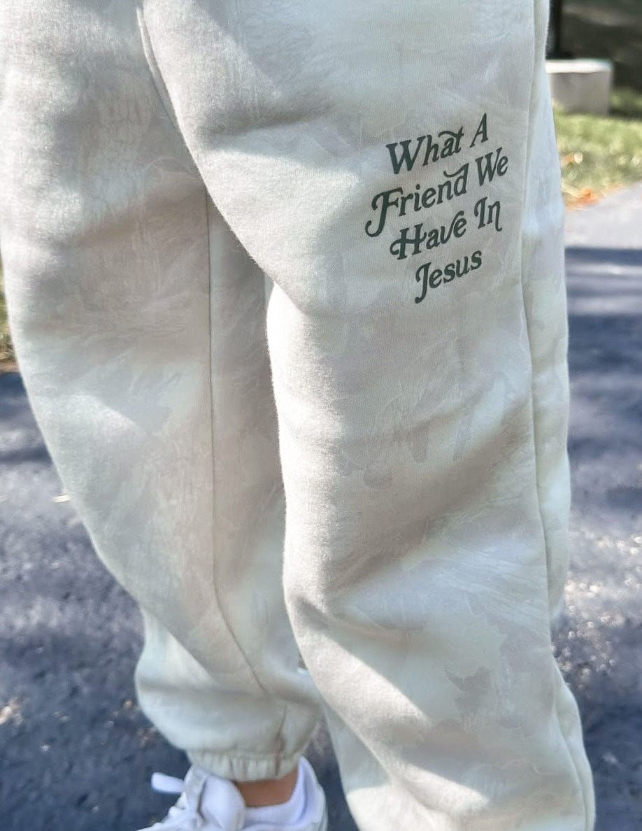 What a Friend in Jesus Camo Kids Sweatpant - A-1 Thread Vault