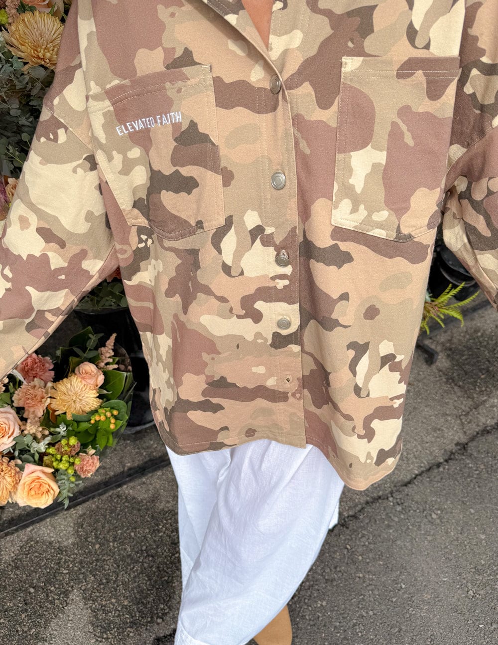 What a Friend in Jesus Camo Shacket - A-1 Thread Vault