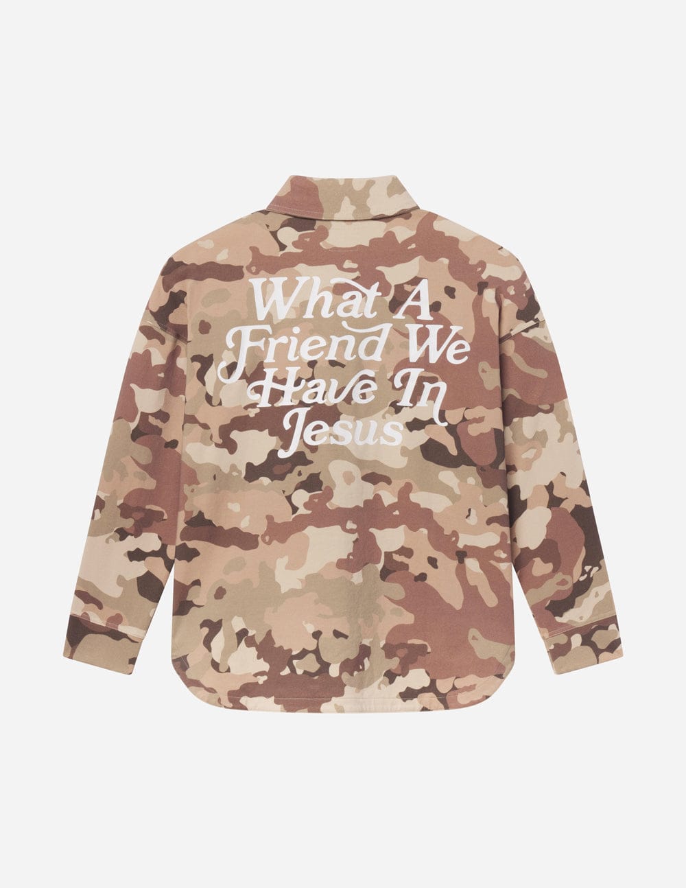 What a Friend in Jesus Camo Shacket - A-1 Thread Vault