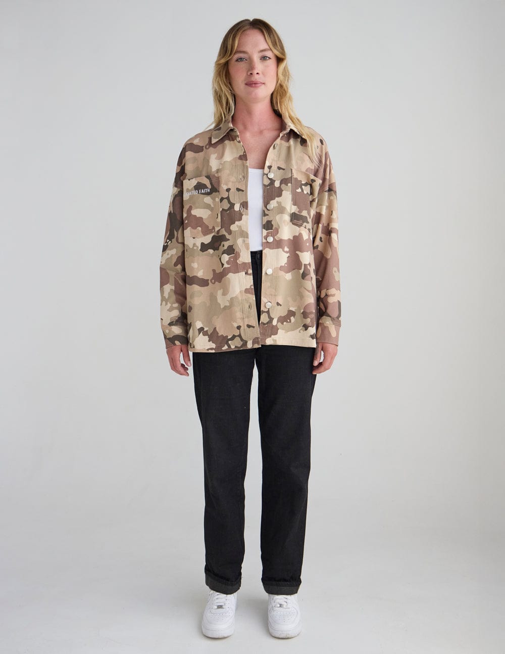 What a Friend in Jesus Camo Shacket - A-1 Thread Vault