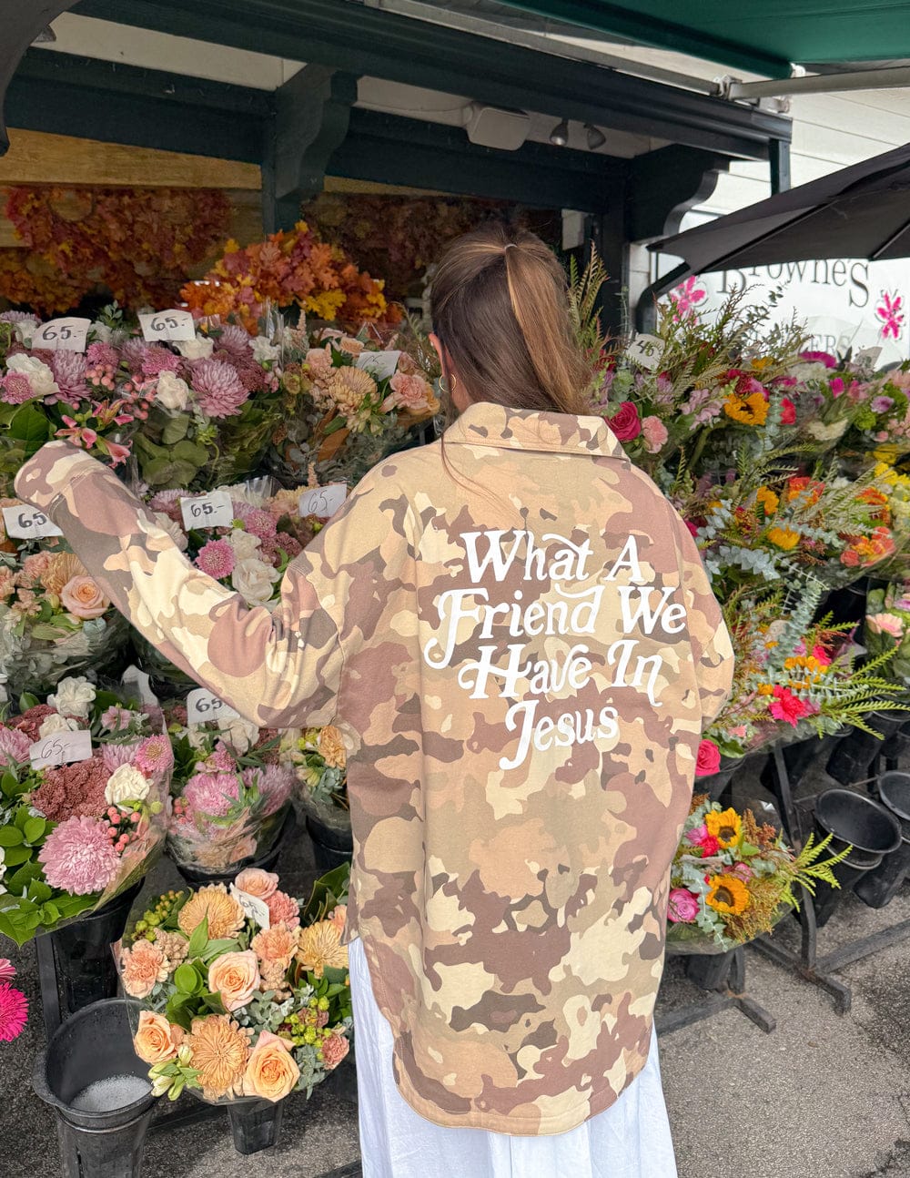 What a Friend in Jesus Camo Shacket - A-1 Thread Vault