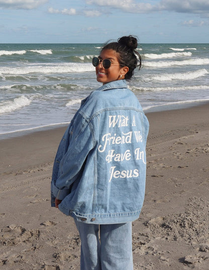 What a Friend In Jesus Denim Jacket - A-1 Thread Vault