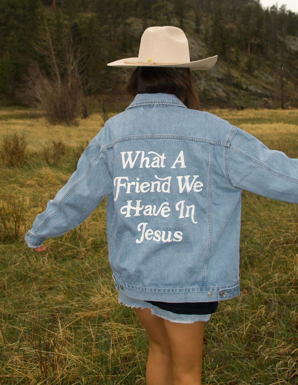 What a Friend In Jesus Denim Jacket - A-1 Thread Vault