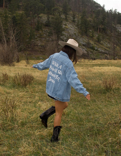 What a Friend In Jesus Denim Jacket - A-1 Thread Vault