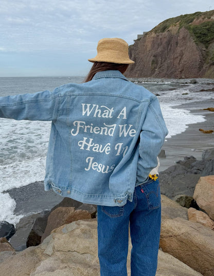 What a Friend In Jesus Denim Jacket - A-1 Thread Vault