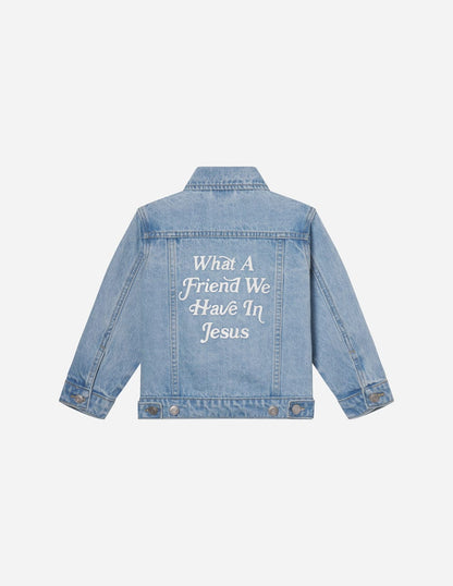 What a Friend in Jesus Kids Denim Jacket - A-1 Thread Vault