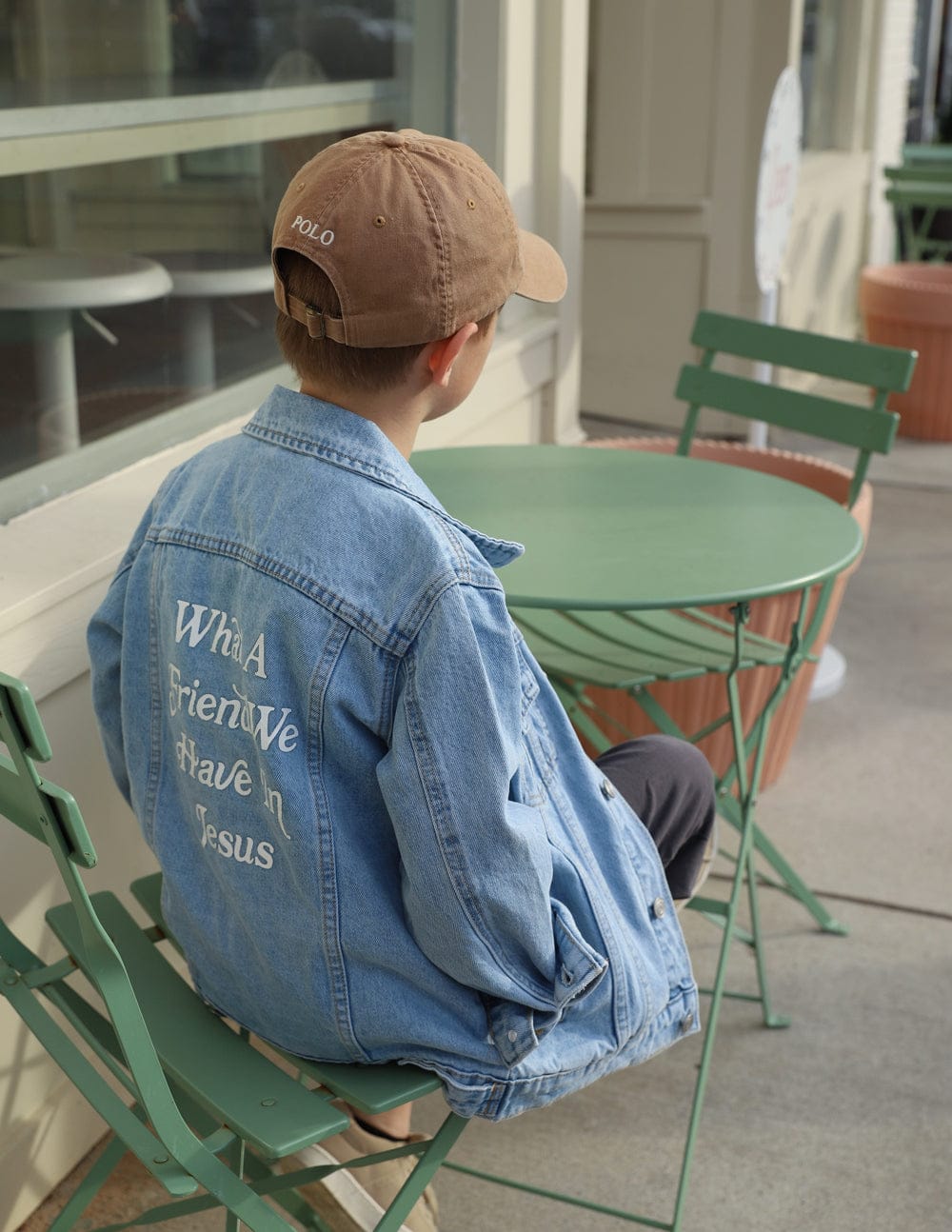 What a Friend in Jesus Kids Denim Jacket - A-1 Thread Vault