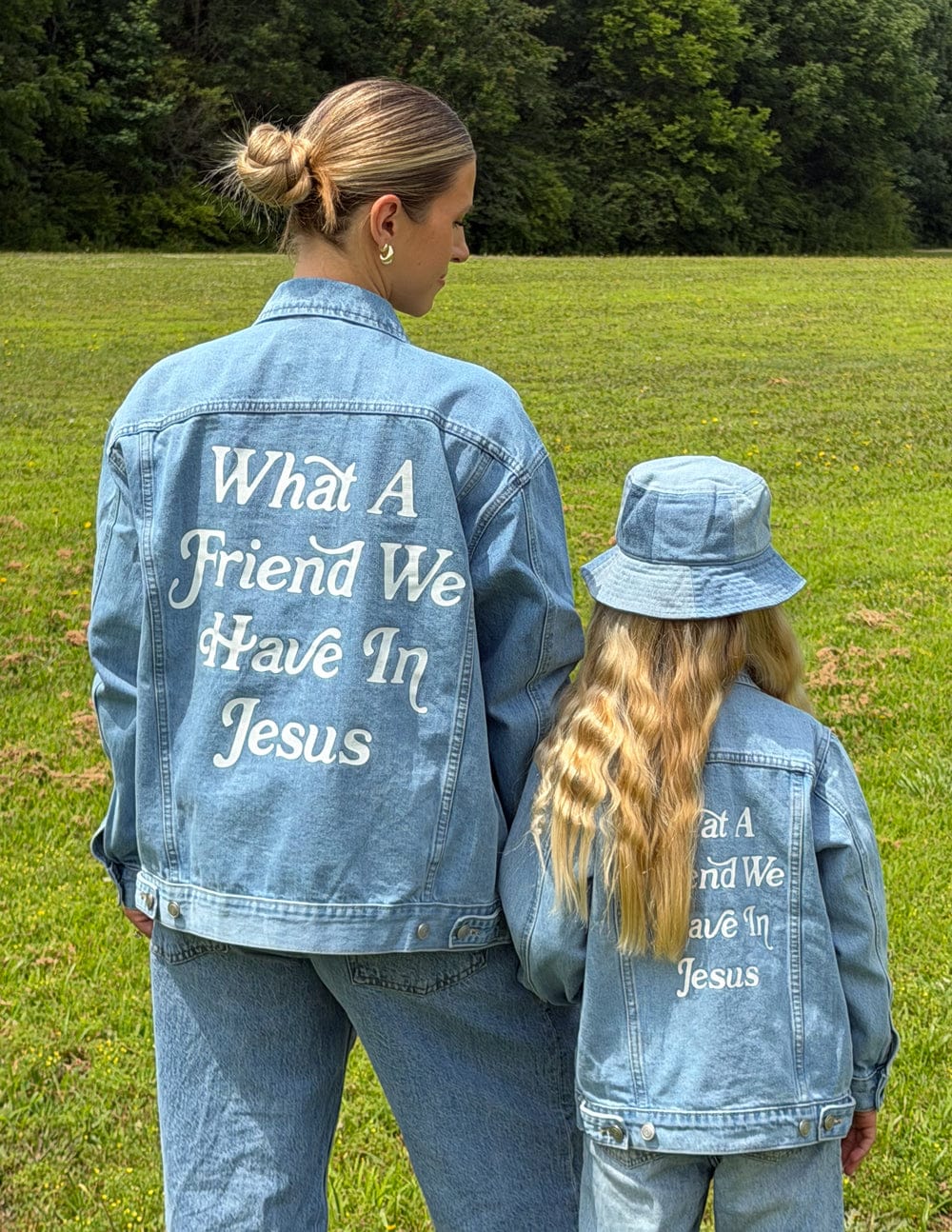 What a Friend in Jesus Kids Denim Jacket - A-1 Thread Vault