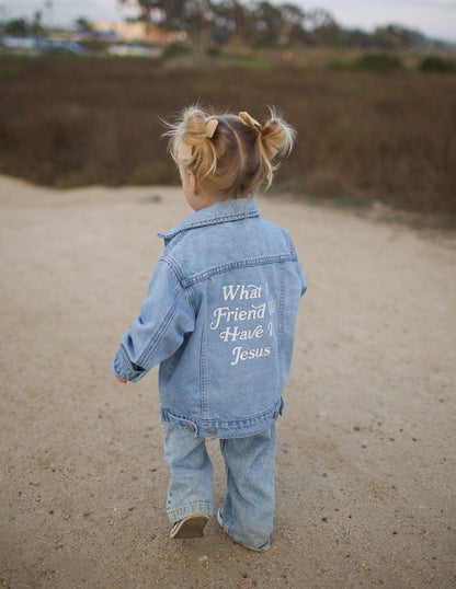 What a Friend in Jesus Kids Denim Jacket - A-1 Thread Vault