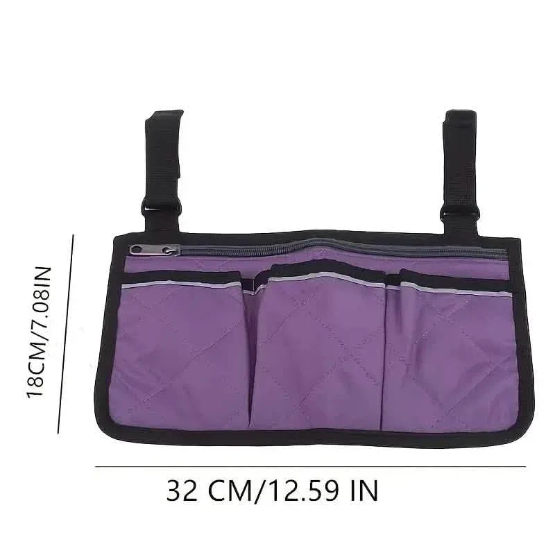 Wheelchair Armrest Organizer Bag - A-1 Thread Vault