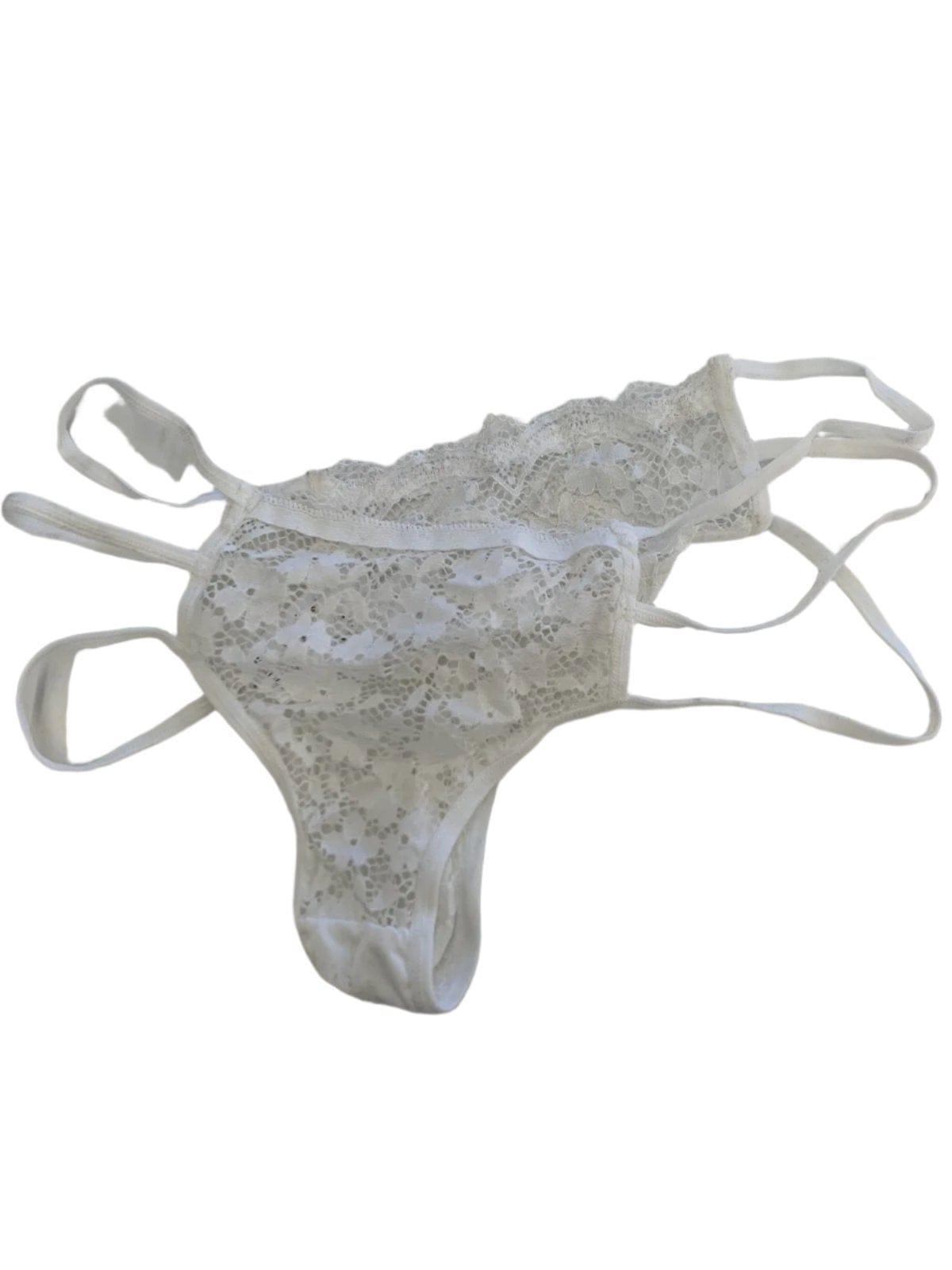 White Lace Bra and Thong - A-1 Thread Vault