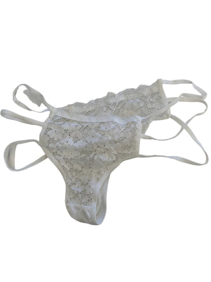 White Lace Bra and Thong - A-1 Thread Vault