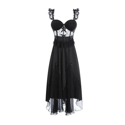 White Perspective Female Robe Set Lace Kimono Nightdress Sleepwear Summer Bathrobe Nightgown Suit Women Mesh Home Wear Clothing - A-1 Thread Vault