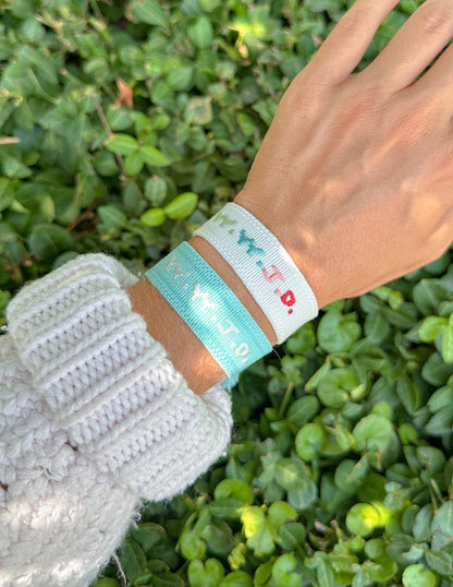 White WWJD Embroidered Bracelet - A-1 Thread Vault