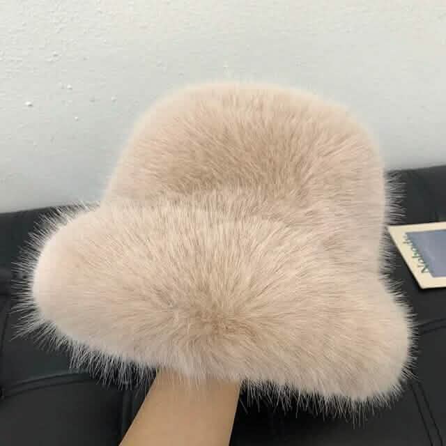 Wide Brim Fluffy Bucket Hat - A-1 Thread Vault