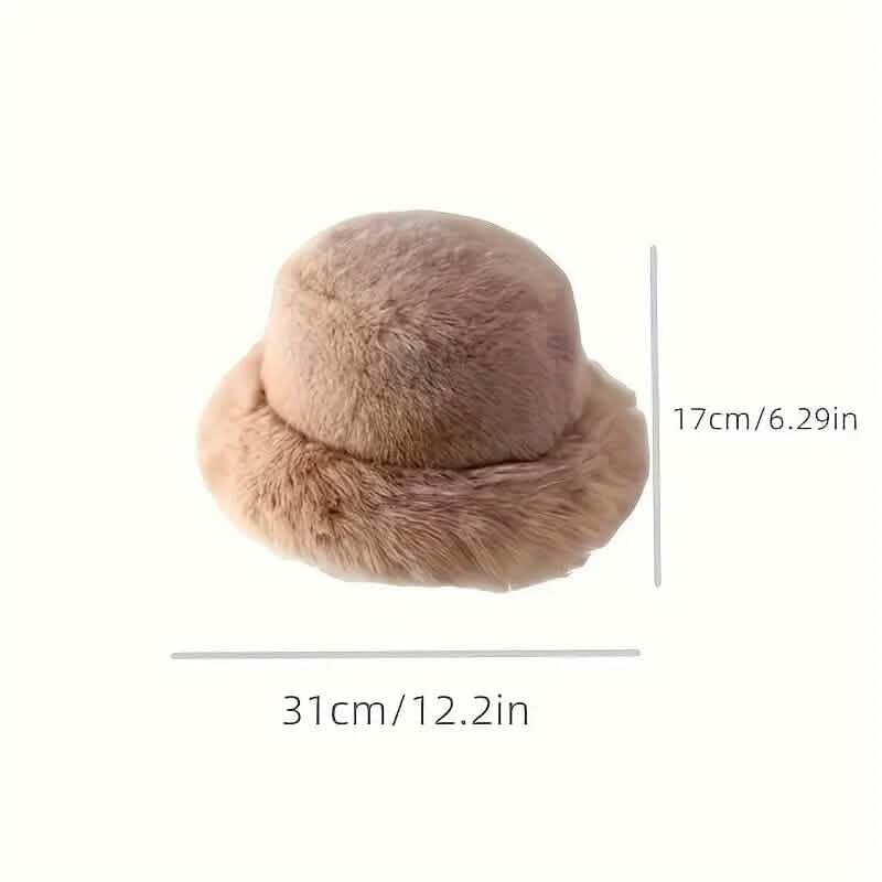 Wide Brim Fluffy Bucket Hat - A-1 Thread Vault