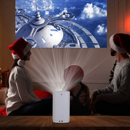 WiFi 1080P Projector Phone Projector Home Movie Projector Compatible with IOS Android iPads U Disk - A-1 Thread Vault