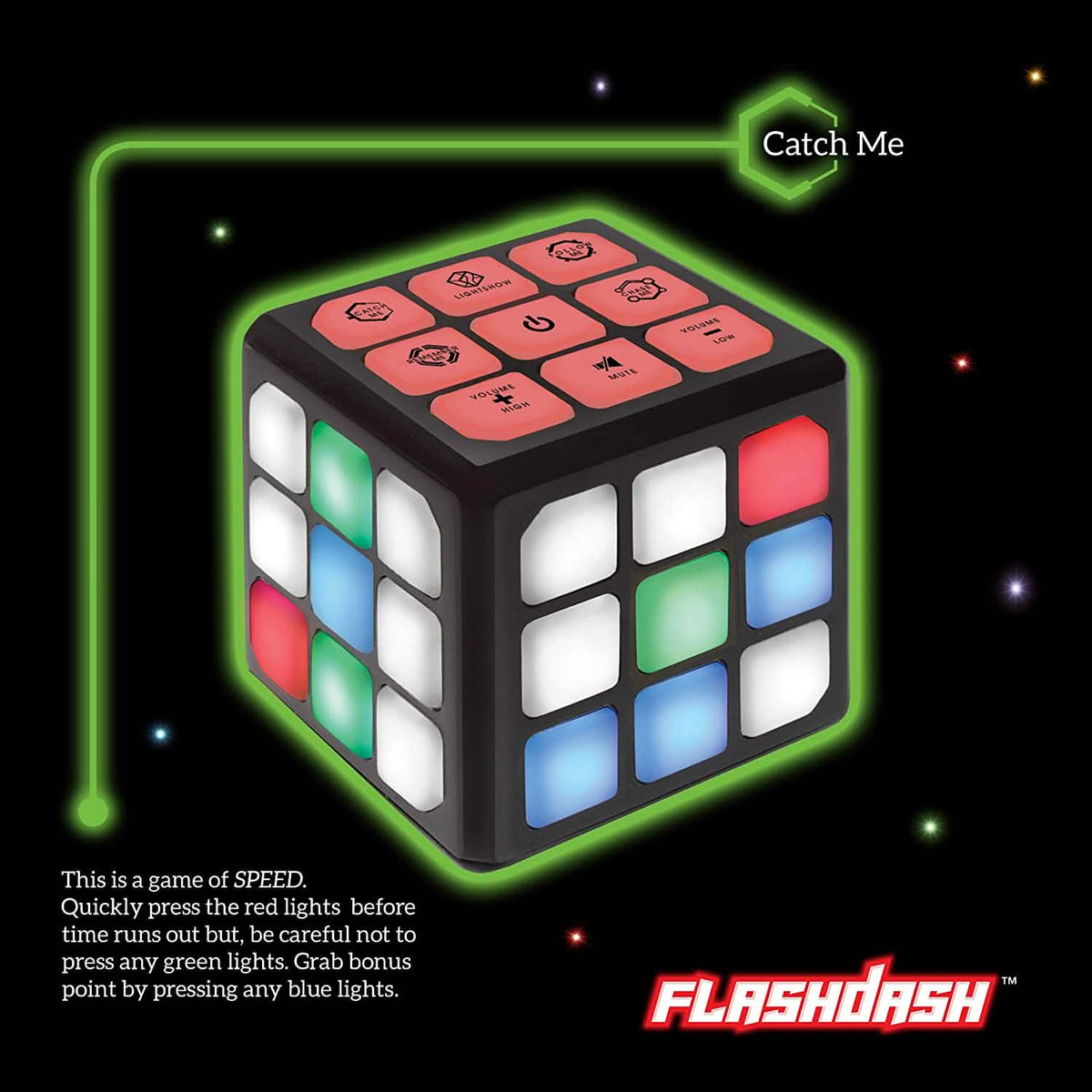 Winning Fingers Flashing Cube Electronic Memory and Brain Toy - A-1 Thread Vault