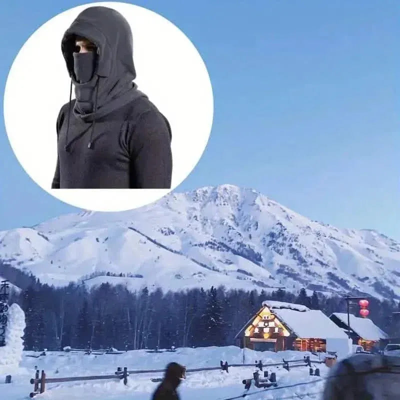 Winter Balaclava Hooded Scarf - Warm Neck Gaiter with Hood - A-1 Thread Vault