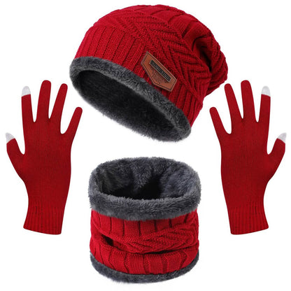 Winter Warm Beanie and Touch Screen Gloves Scarfs Set - A-1 Thread Vault