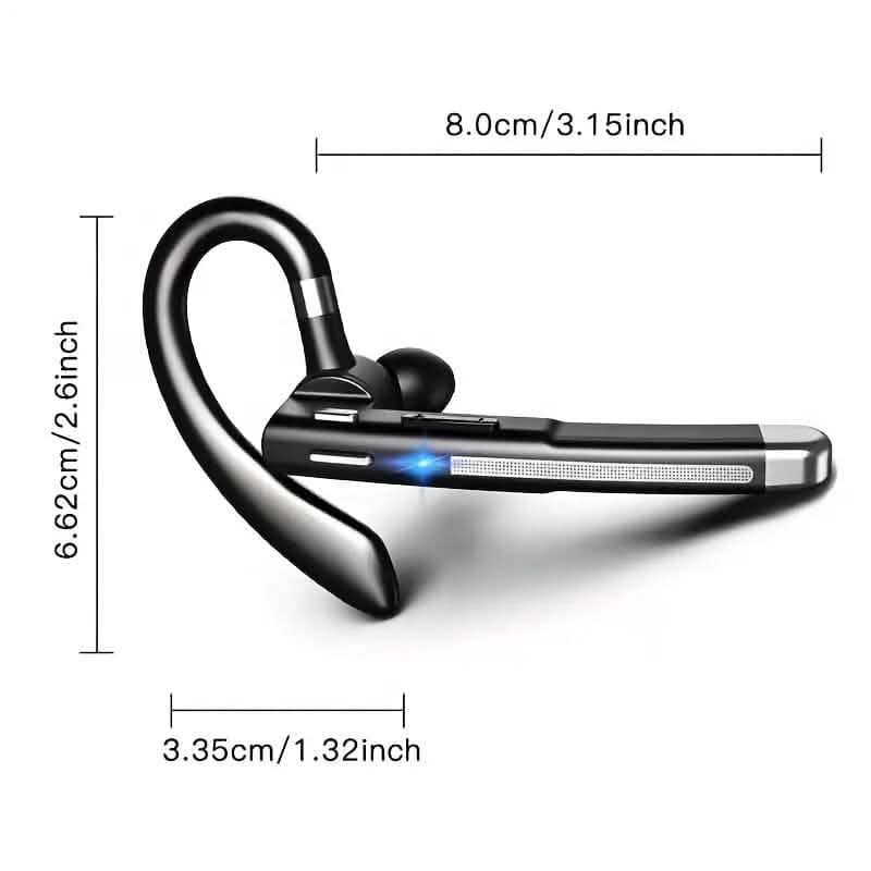 Wireless 5.3 Single-Ear Business Headset with Mic - A-1 Thread Vault