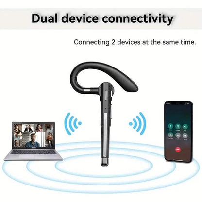 Wireless 5.3 Single-Ear Business Headset with Mic - A-1 Thread Vault