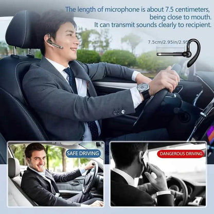 Wireless 5.3 Single-Ear Business Headset with Mic - A-1 Thread Vault