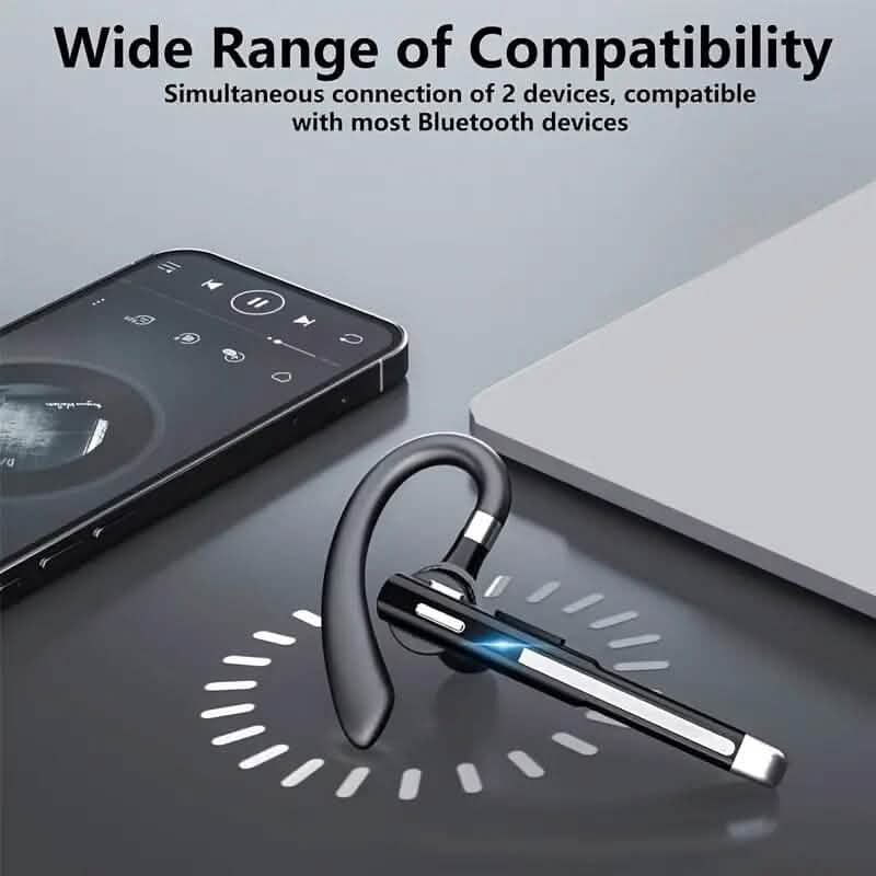 Wireless 5.3 Single-Ear Business Headset with Mic - A-1 Thread Vault