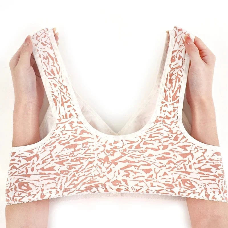 Wireless Bras For Women T-Shirt Brassiere Front Closure Underwear Comfortable Lingerie Push Up - A-1 Thread Vault