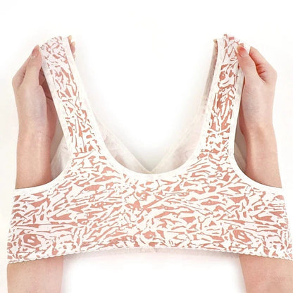 Wireless Bras For Women T-Shirt Brassiere Front Closure Underwear Comfortable Lingerie Push Up - A-1 Thread Vault