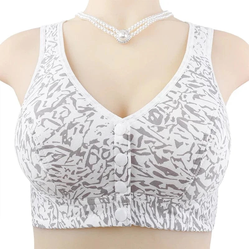 Wireless Bras For Women T-Shirt Brassiere Front Closure Underwear Comfortable Lingerie Push Up - A-1 Thread Vault