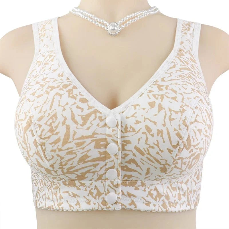 Wireless Bras For Women T-Shirt Brassiere Front Closure Underwear Comfortable Lingerie Push Up - A-1 Thread Vault
